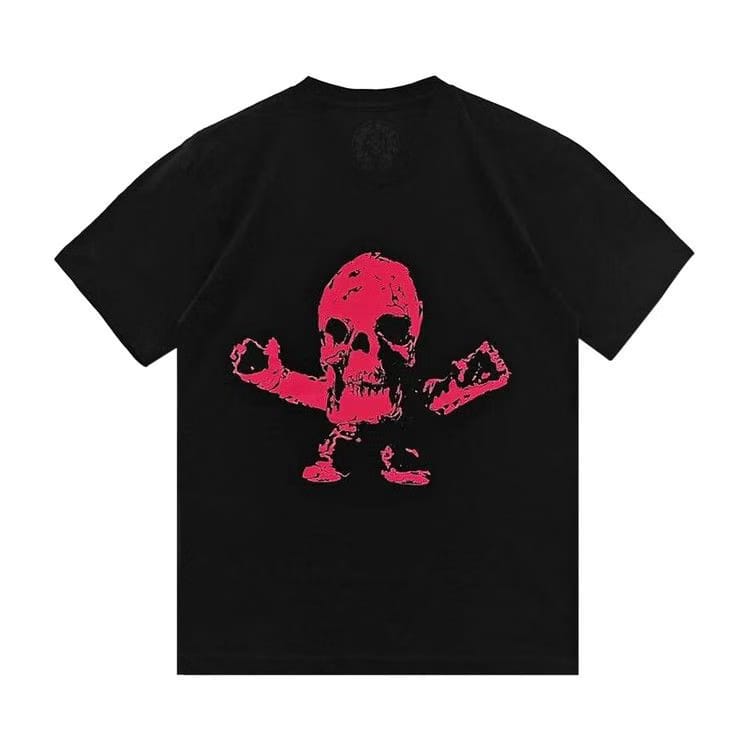 Chrome Hearts Foti Logo Shorts-Sleeve T-Shirt Black/Pink