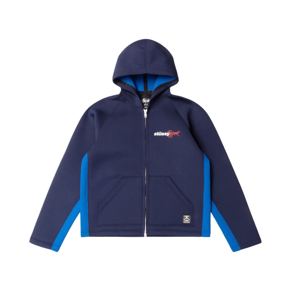 Stussy x Wales Bonner Neoprene Hoodie Navy
