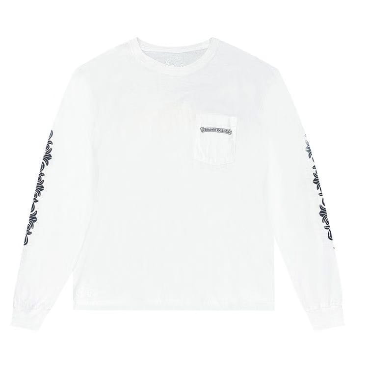 Chrome Hearts Aspen Floral Long-Sleeve White