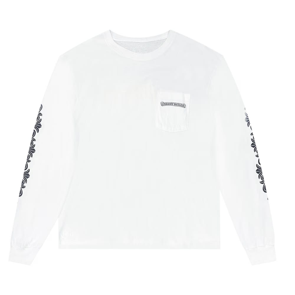 Chrome Hearts Aspen Floral Long-Sleeve White