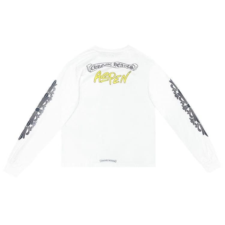 Chrome Hearts Aspen Floral Long-Sleeve White