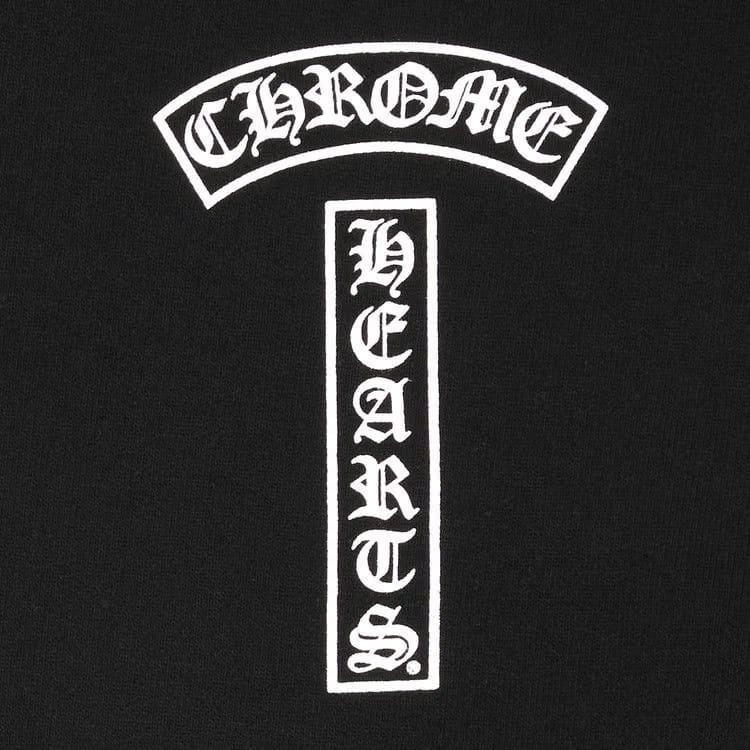 Chrome Hearts T Logo USA Shoulder Hoodie Black