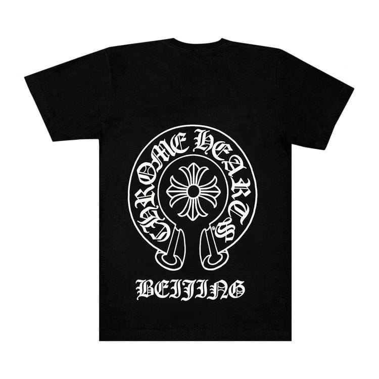 Chrome Hearts Beijing Exclusive Horseshoe Logo Pocket T-Shirt Black