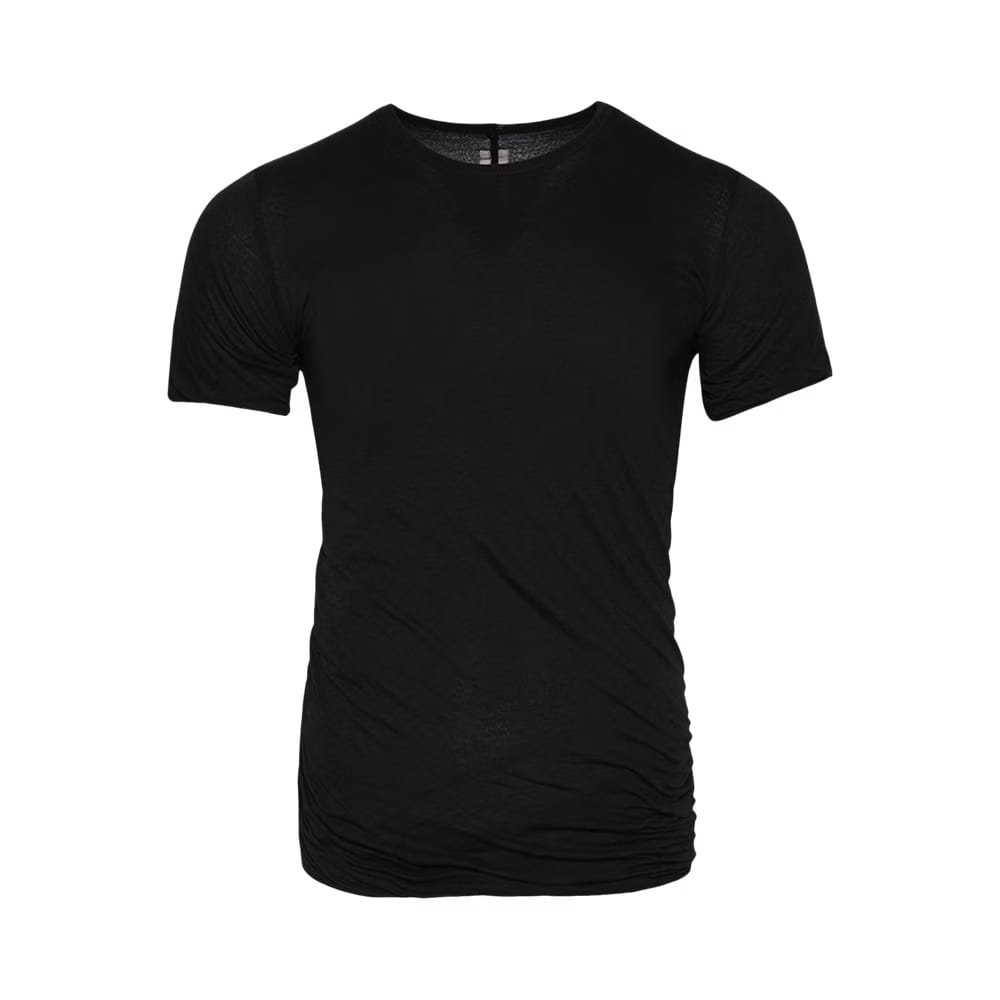 Rick Owens Double Shorts-Sleeve T-Shirt Black