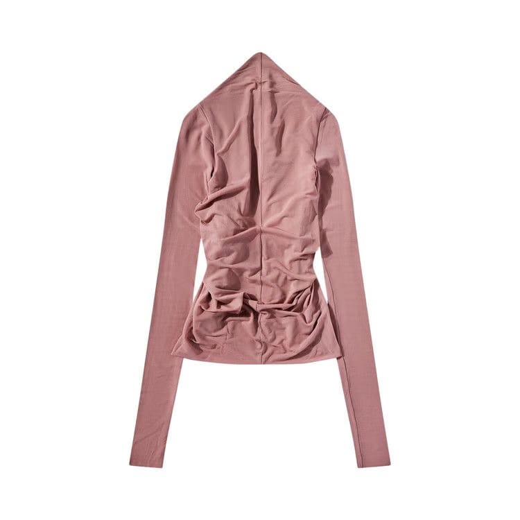 Rick Owens Long-Sleeve Prong T-Shirt Dusty Pink