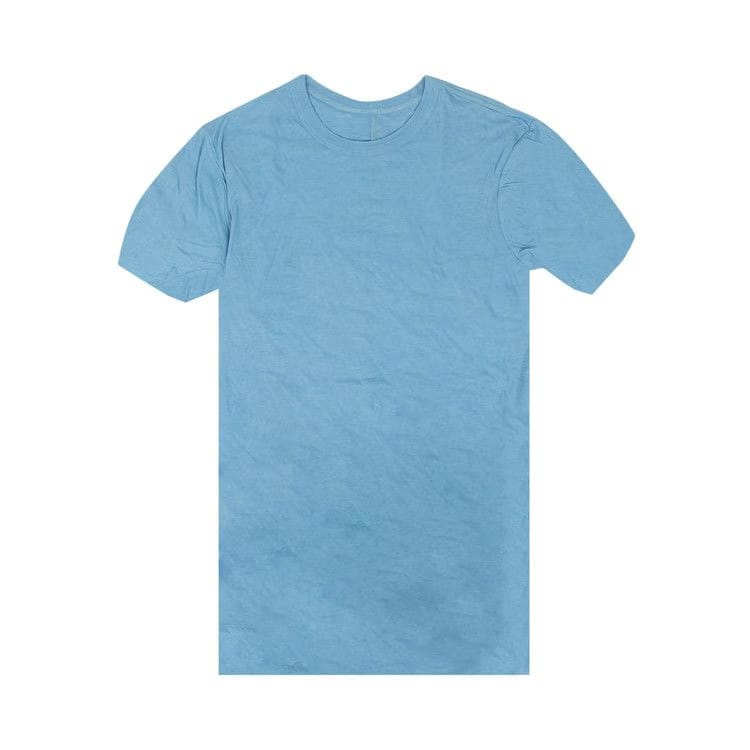 Rick Owens Double Layer Shorts-Sleeve T-Shirt Nublu Light Blue