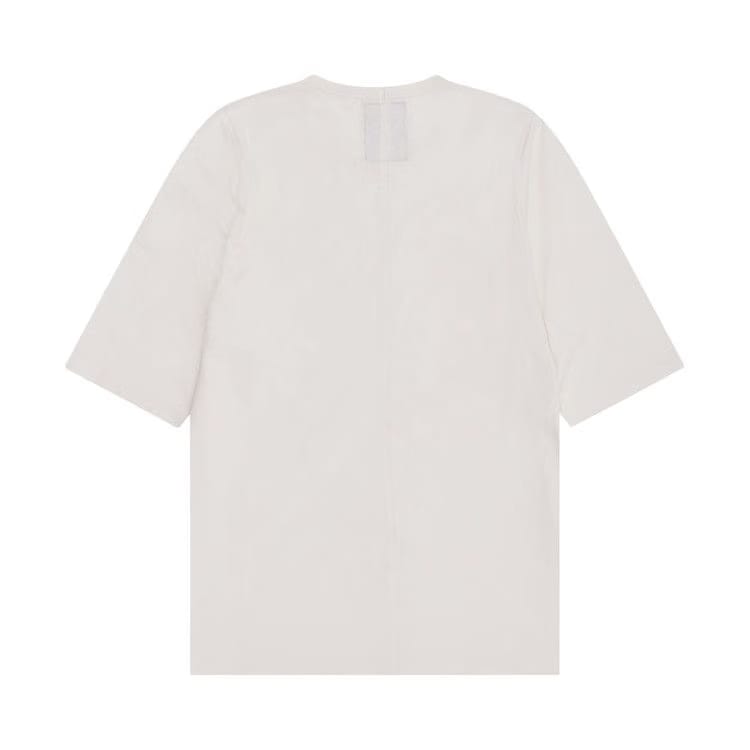 Moncler x Rick Owens Knitted Crewneck Shorts-Sleeve T-Shirt Milk