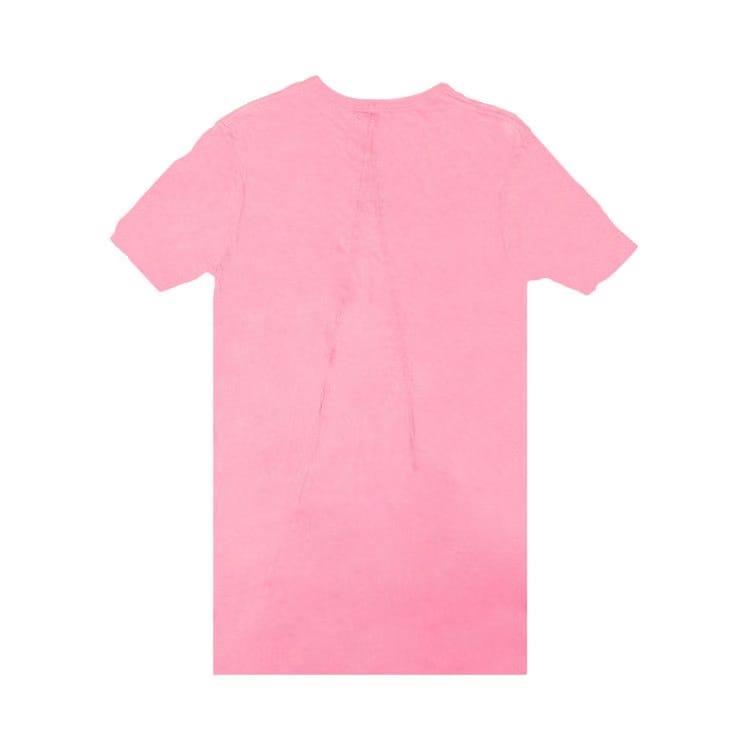 Rick Owens Double Layer Shorts-Sleeve T-Shirt Pop Pink