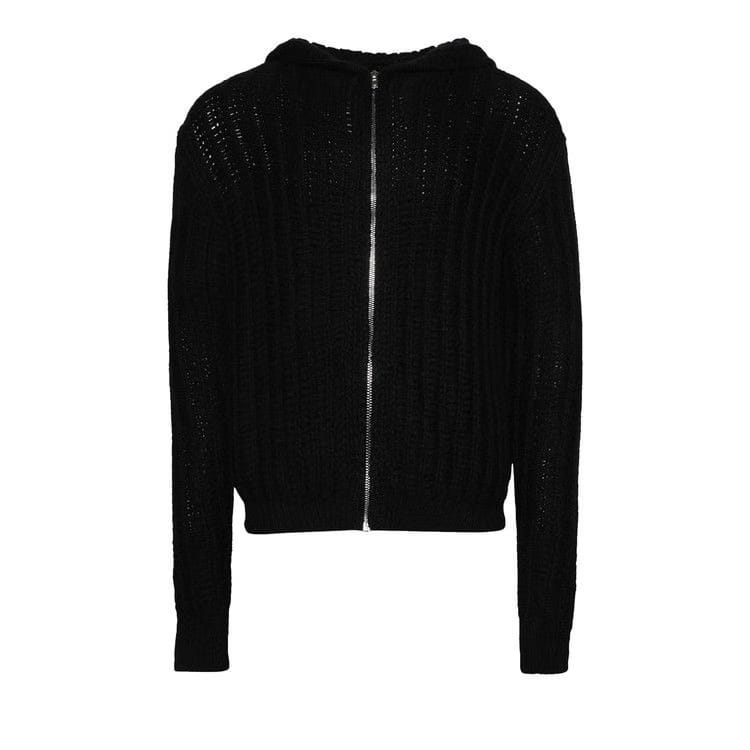 Rick Owens Zipped Hoodie Black