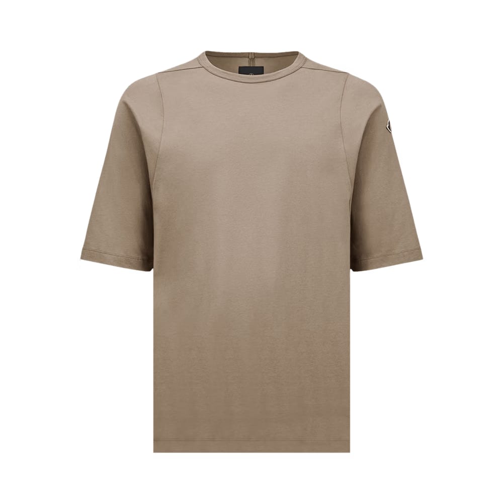 Moncler x Rick Owens Knitted Crewneck Shorts-Sleeve T-Shirt Dust