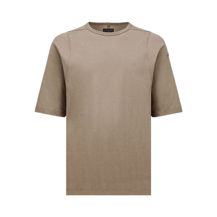 Moncler x Rick Owens Knitted Crewneck Shorts-Sleeve T-Shirt Dust