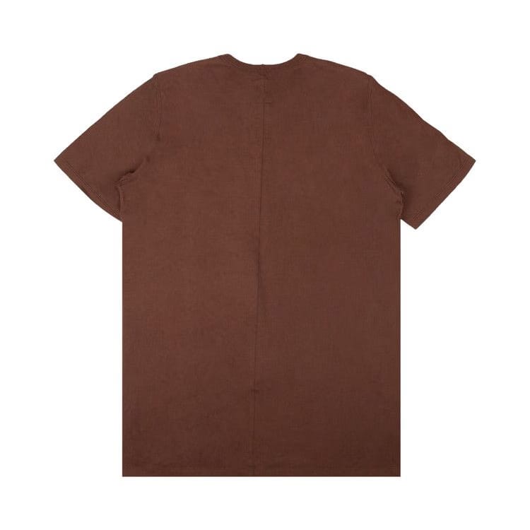 Rick Owens Level Shorts-Sleeve T-Shirt Throat Brown