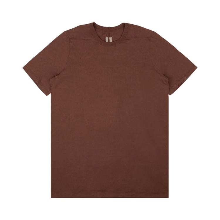 Rick Owens Level Shorts-Sleeve T-Shirt Throat Brown
