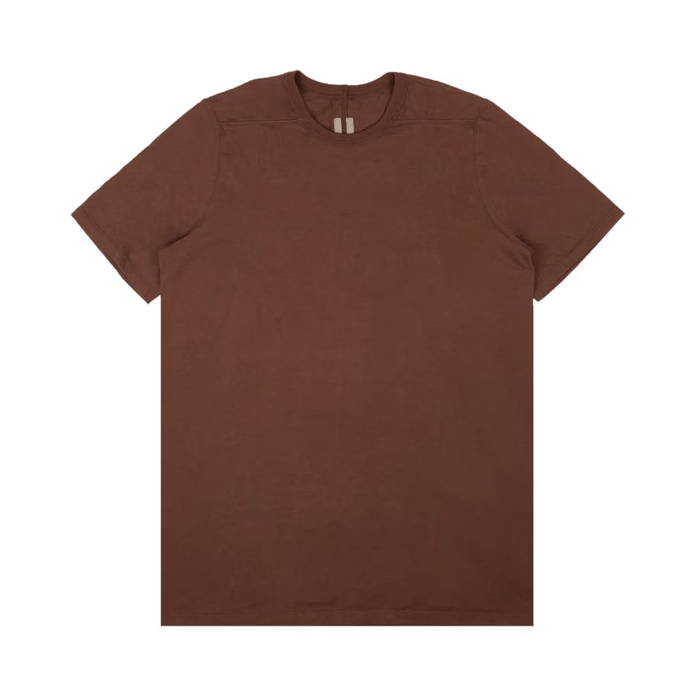 Rick Owens Level Shorts-Sleeve T-Shirt Throat Brown