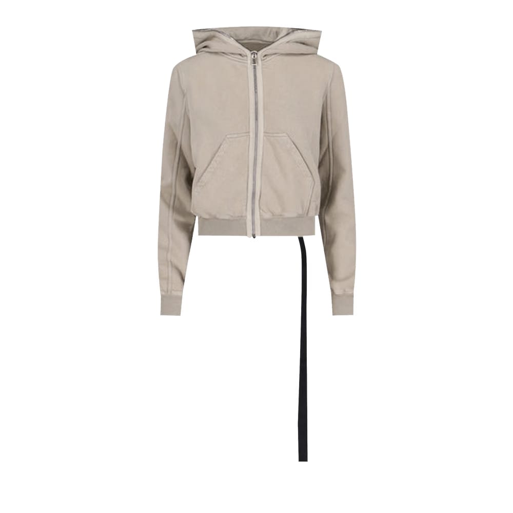 Rick Owens DRKSHDW Small Gimp Hoodie Pearl/Black