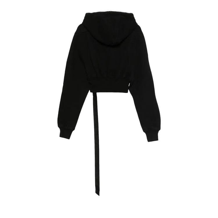 Rick Owens DRKSHDW Collage Gimp Hoodie Black