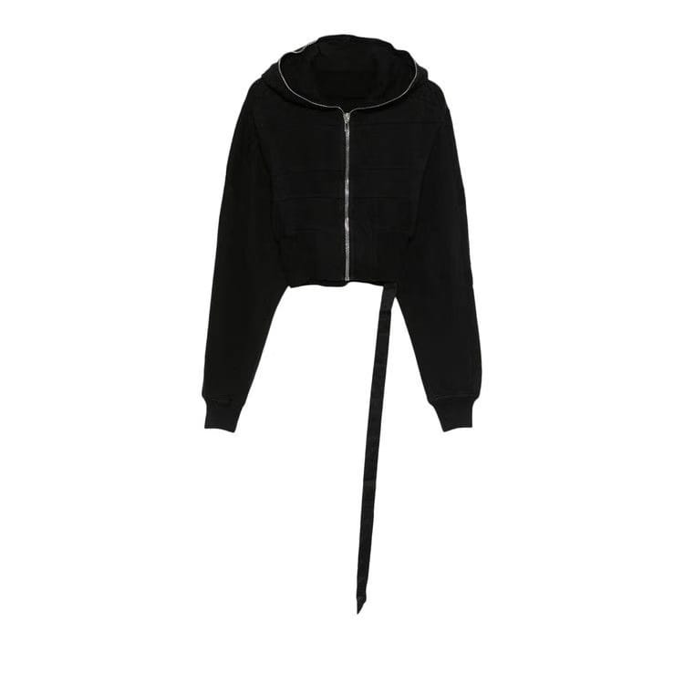 Rick Owens DRKSHDW Collage Gimp Hoodie Black