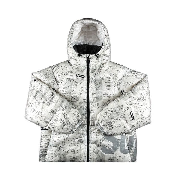 Supreme Hooded Down Jacket Receipts