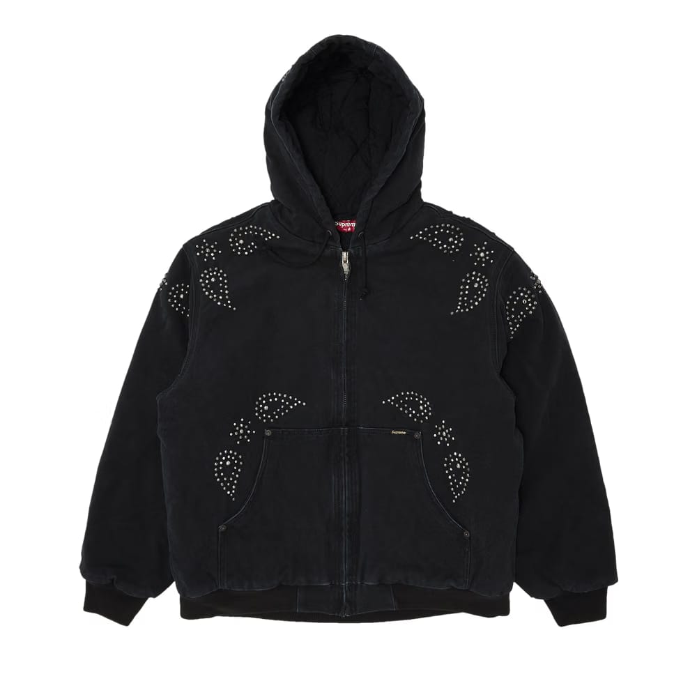 Supreme Paisley Studded Work Jacket Black