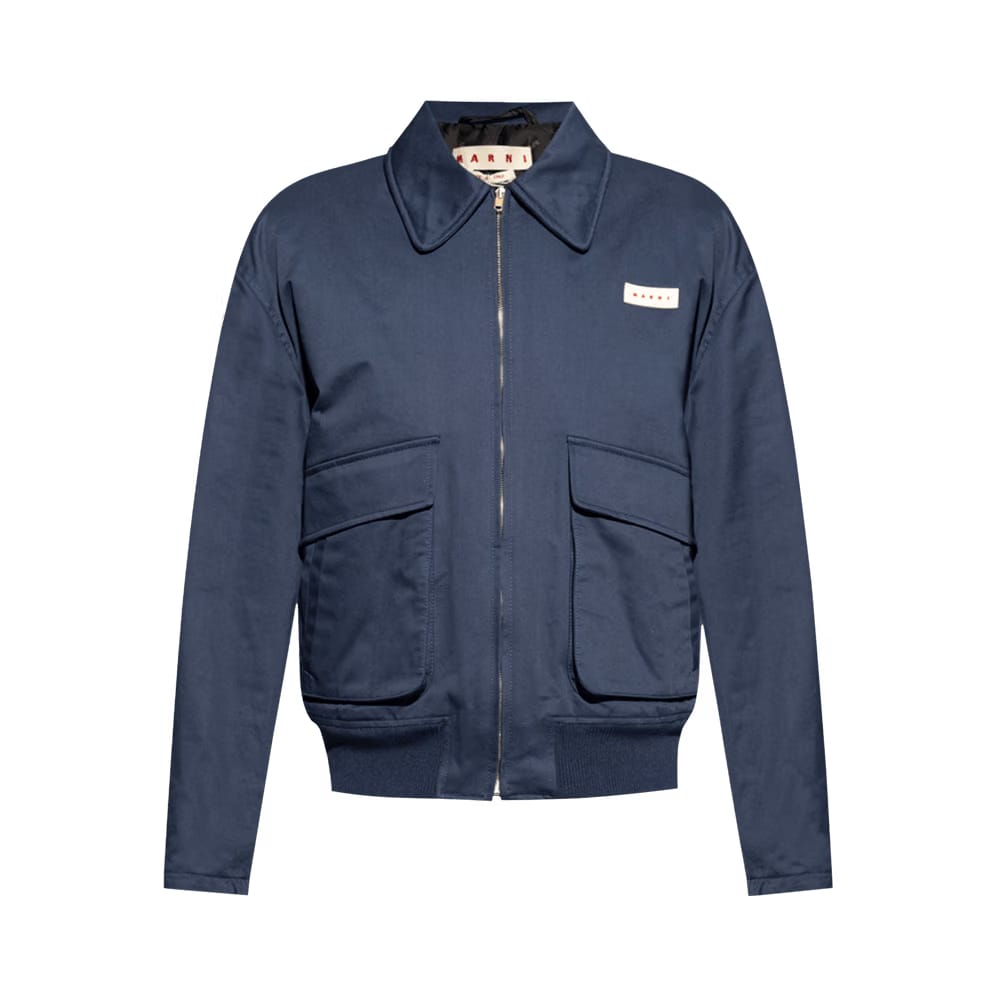 Marni Gabardine Workwear Jacket Ink
