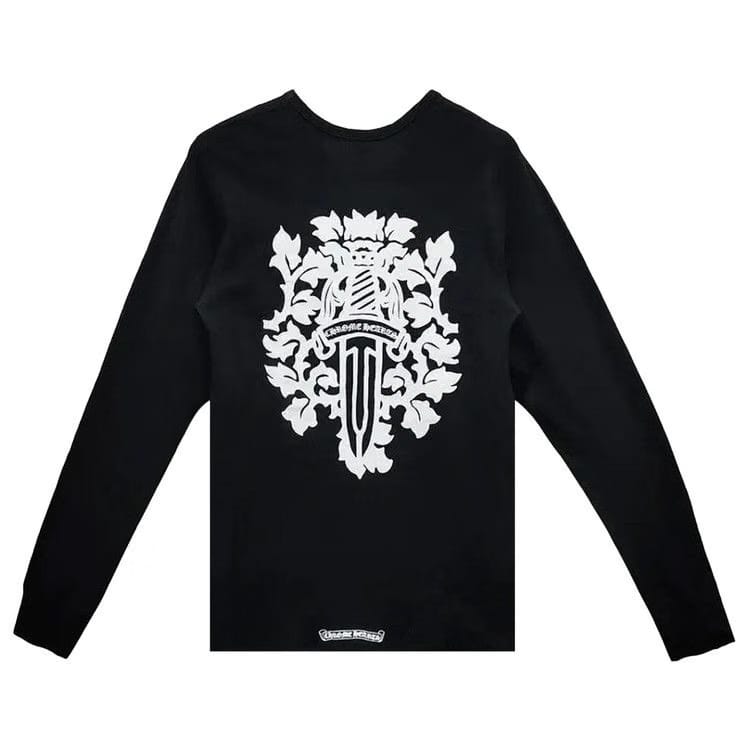 Chrome Hearts Dagger Long-Sleeve Thermal T-Shirt Black