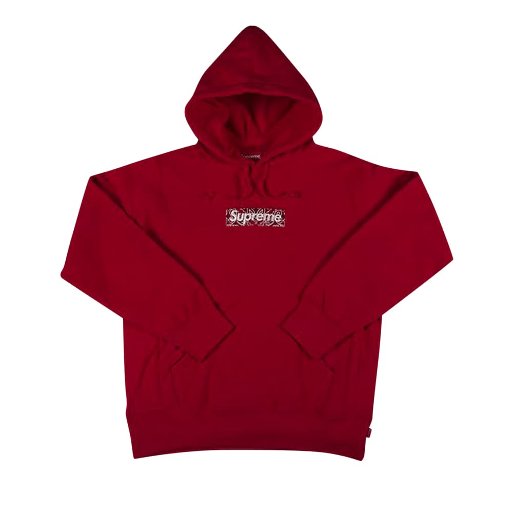Supreme Bandana Box Logo Hoodie Red