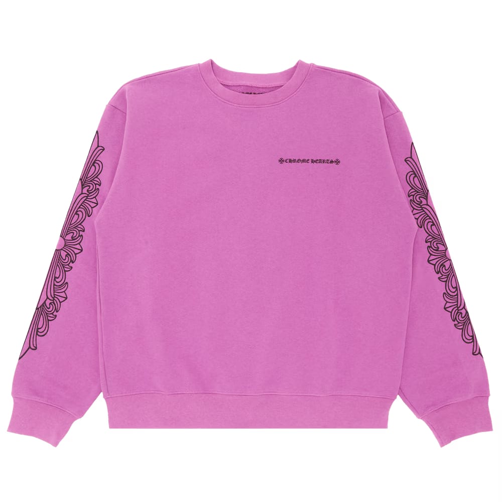 Chrome Hearts x Matty Boy Spider Web Crewneck Sweatshirt Purple