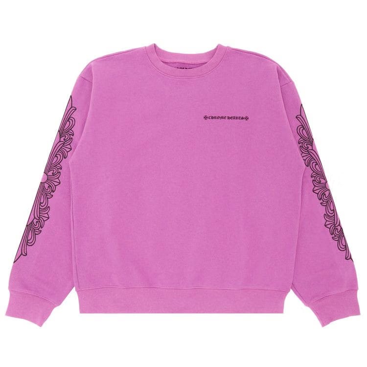 Chrome Hearts x Matty Boy Spider Web Crewneck Sweatshirt Purple