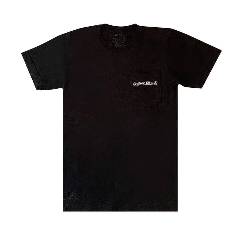 Chrome Hearts Scroll Logo Pocket T-Shirt Black