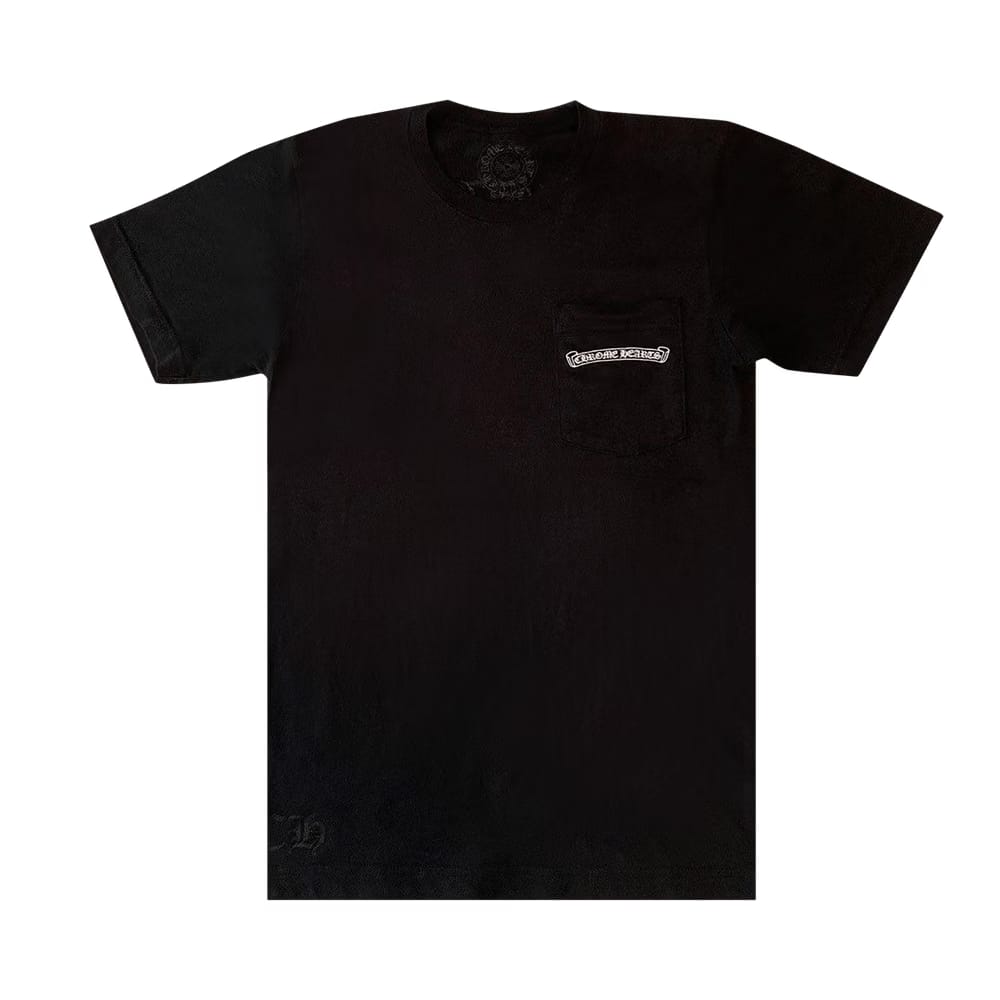 Chrome Hearts Scroll Logo Pocket T-Shirt Black