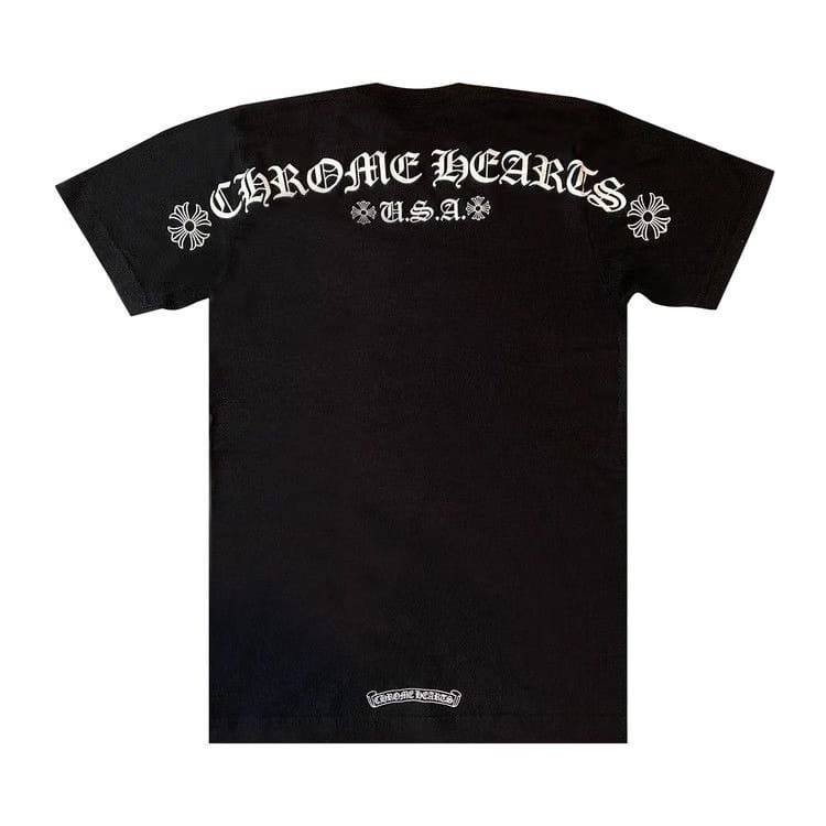 Chrome Hearts Scroll Logo Pocket T-Shirt Black