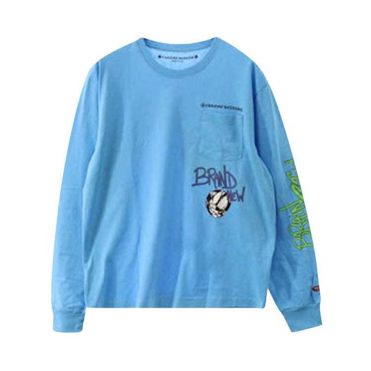 Chrome Hearts x Matty Boy Brain New Long-Sleeve T-Shirt Blue