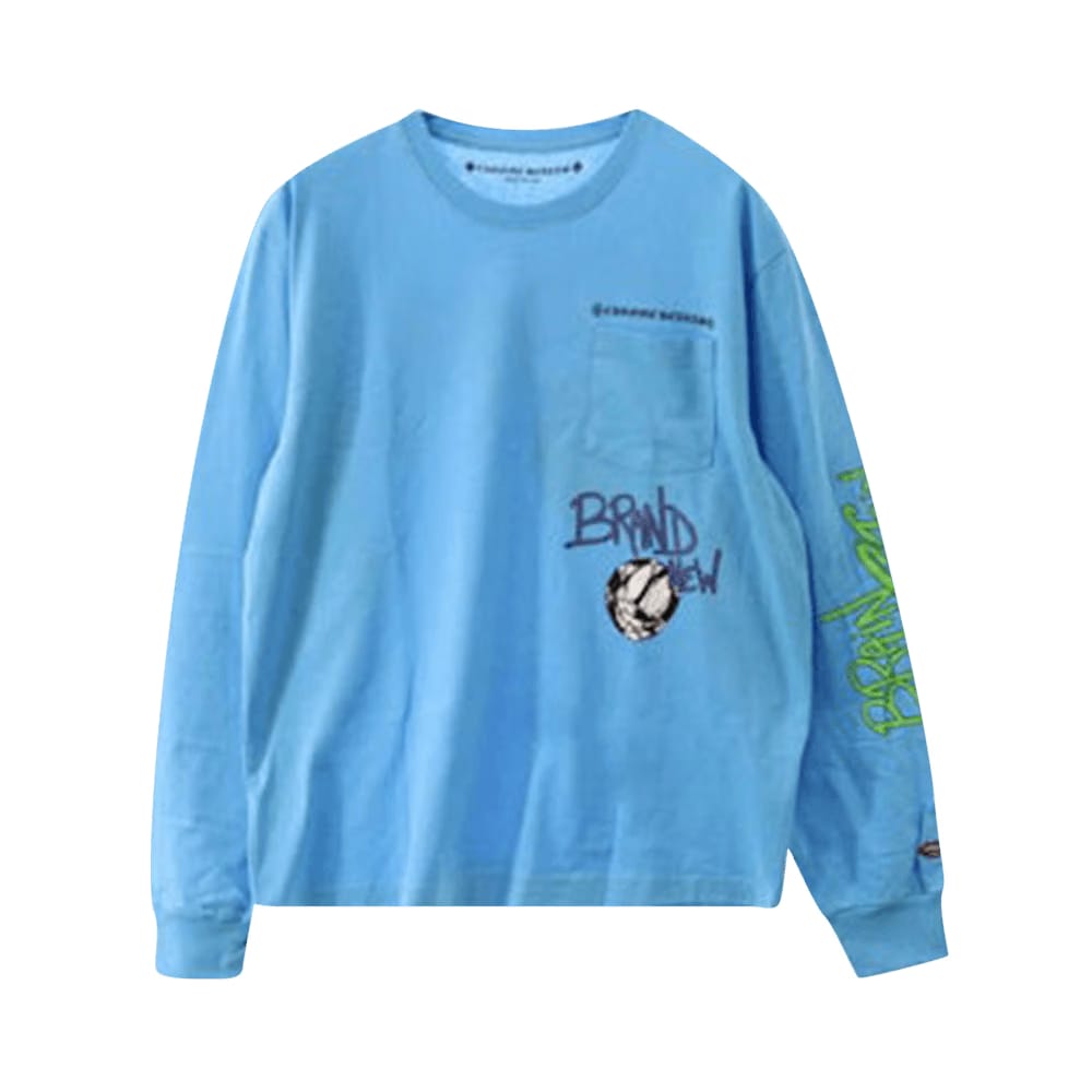 Chrome Hearts x Matty Boy Brain New Long-Sleeve T-Shirt Blue