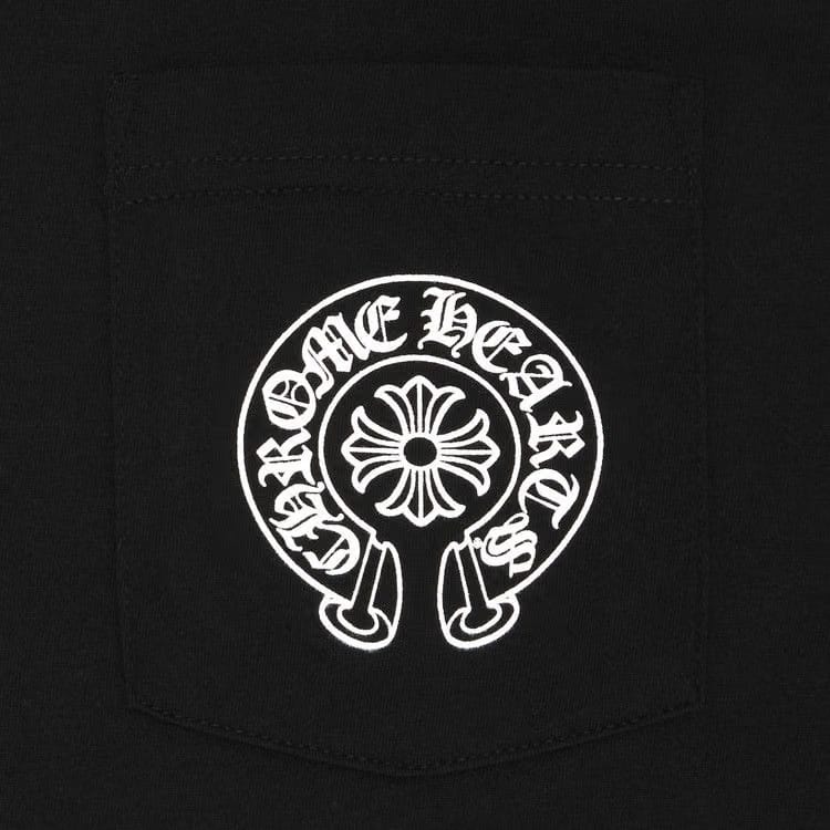 Chrome Hearts Floral Sleeve Gradient Long-Sleeve T-Shirt Black