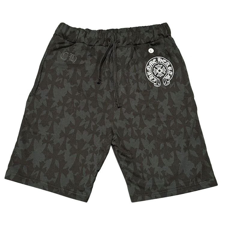 Chrome Hearts Cemetery Cross Sweatshorts Black