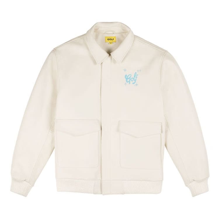 GOLF WANG Airbrush Heart Bomber Jacket Ivory