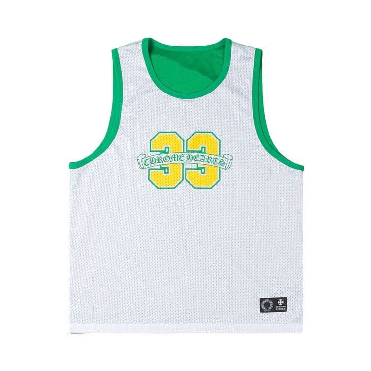Chrome Hearts Mesh Reversible Basketball Jersey Green/White