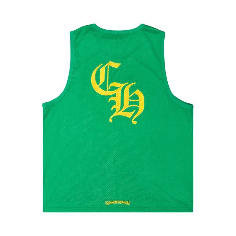 Chrome Hearts Mesh Reversible Basketball Jersey Green/White