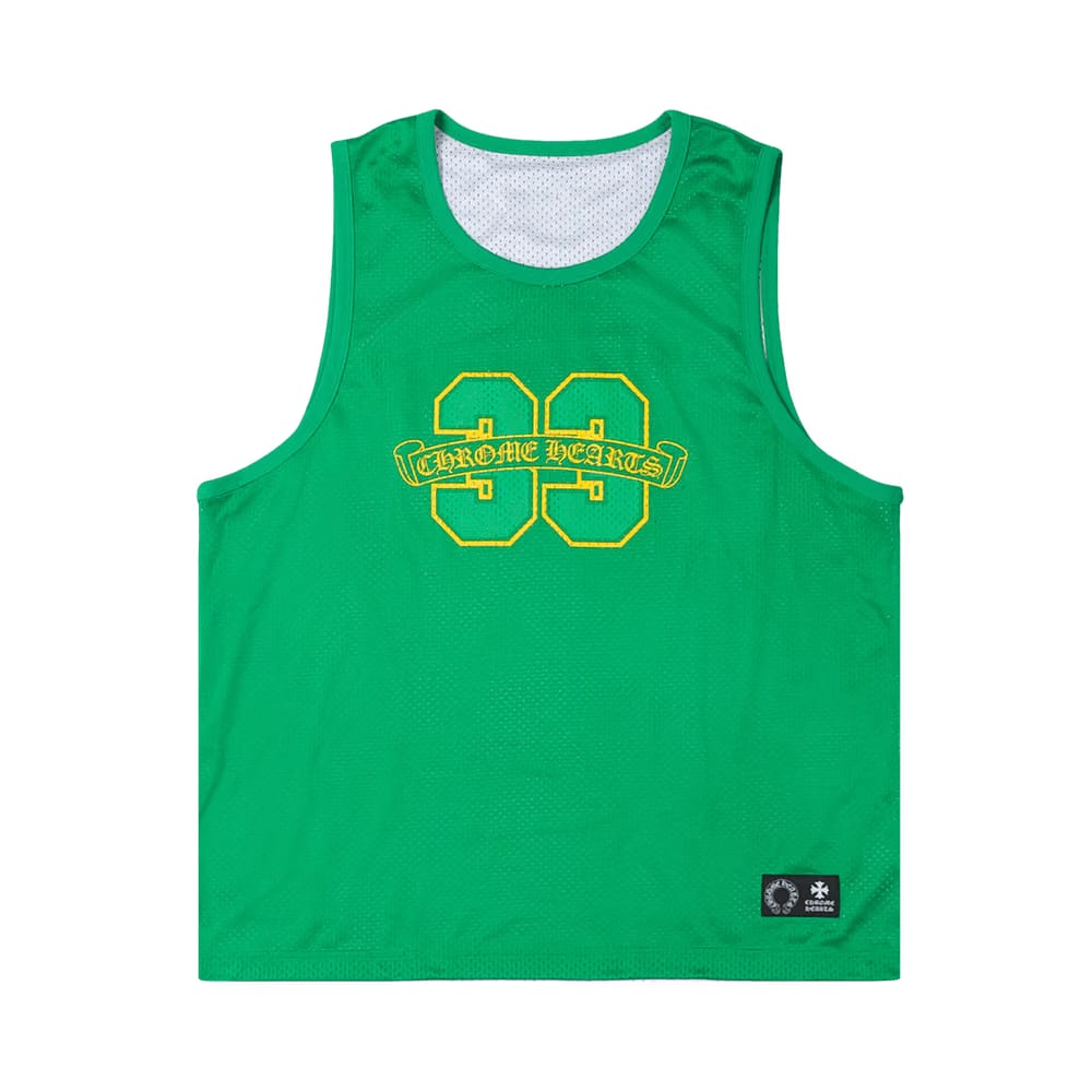 Chrome Hearts Mesh Reversible Basketball Jersey Green/White