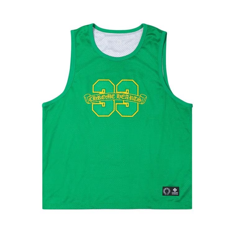 Chrome Hearts Mesh Reversible Basketball Jersey Green/White