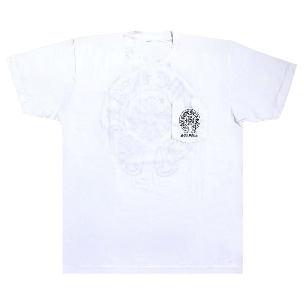Chrome Hearts New York Horseshoe Pocket T-Shirt White