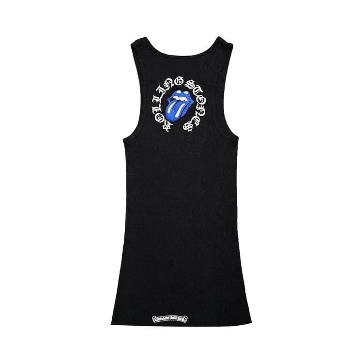 Chrome Hearts Rolling Stones Tank Top Black/Blue