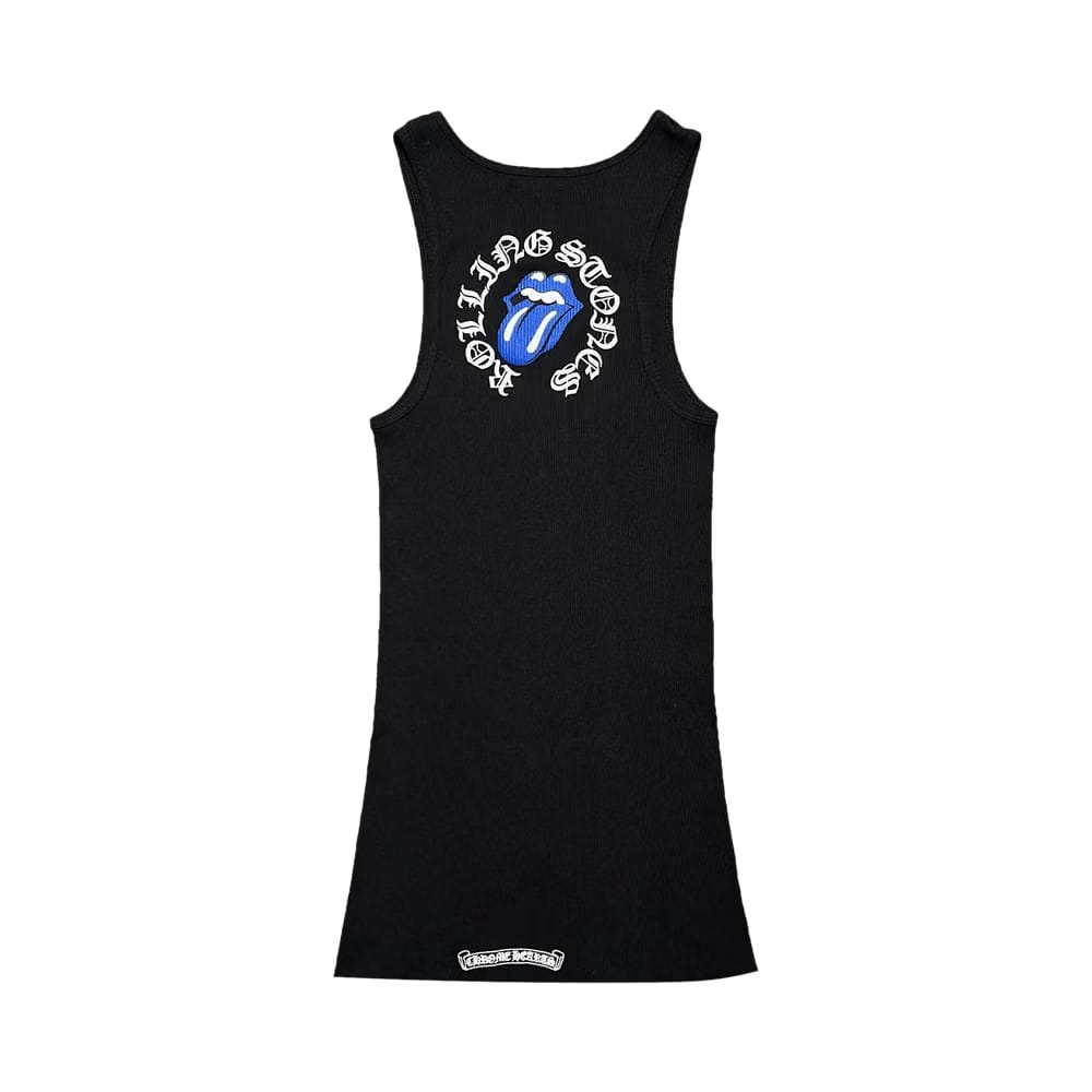 Chrome Hearts Rolling Stones Tank Top Black/Blue