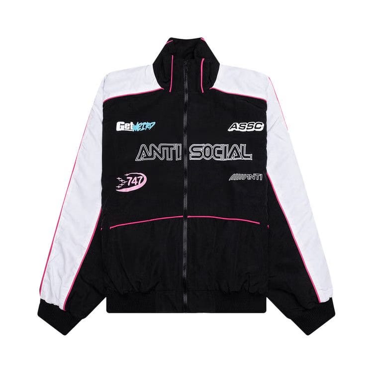 Anti Social Social Club Racing Track Jacket Black