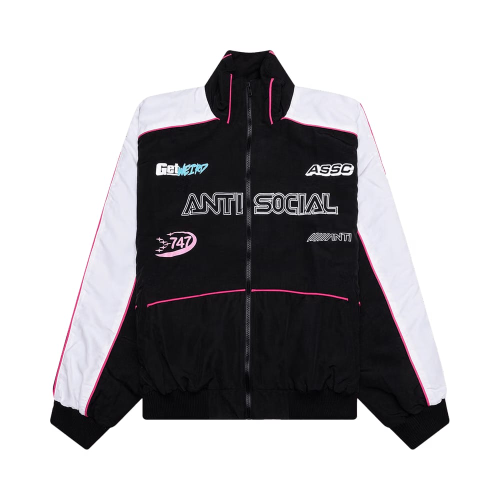 Anti Social Social Club Racing Track Jacket Black