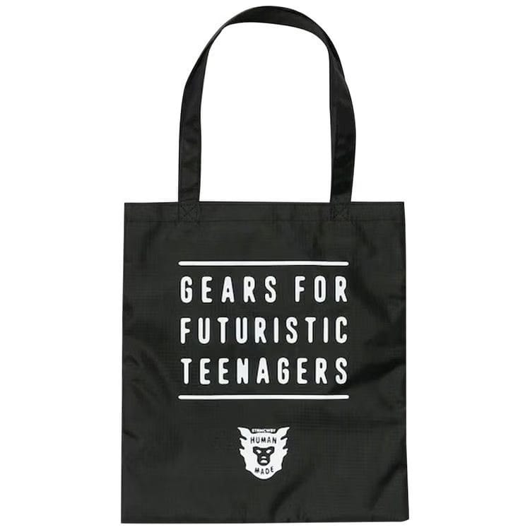 Human Made Nylon Ripstop Heart Tote Bag Black