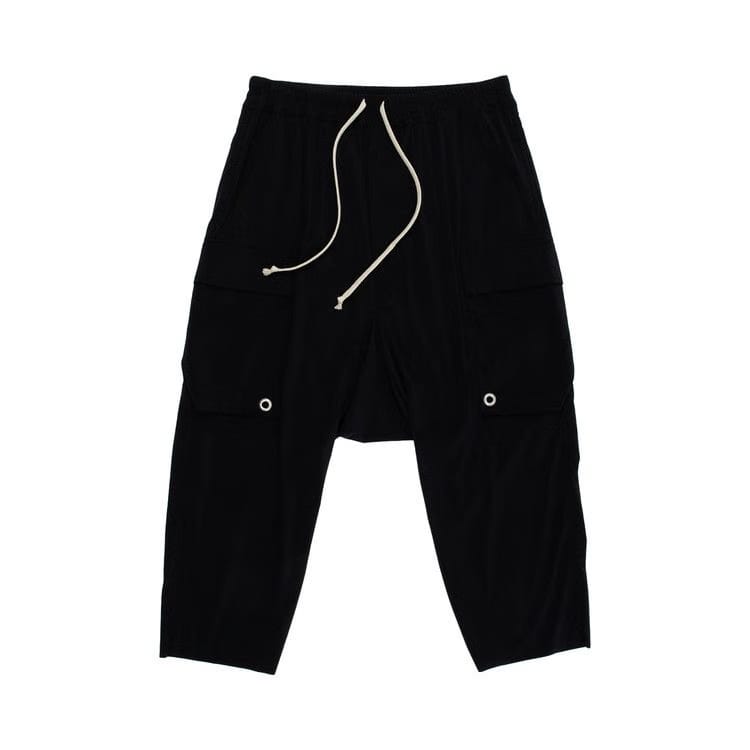 Rick Owens Cargo Cropped Pants Black