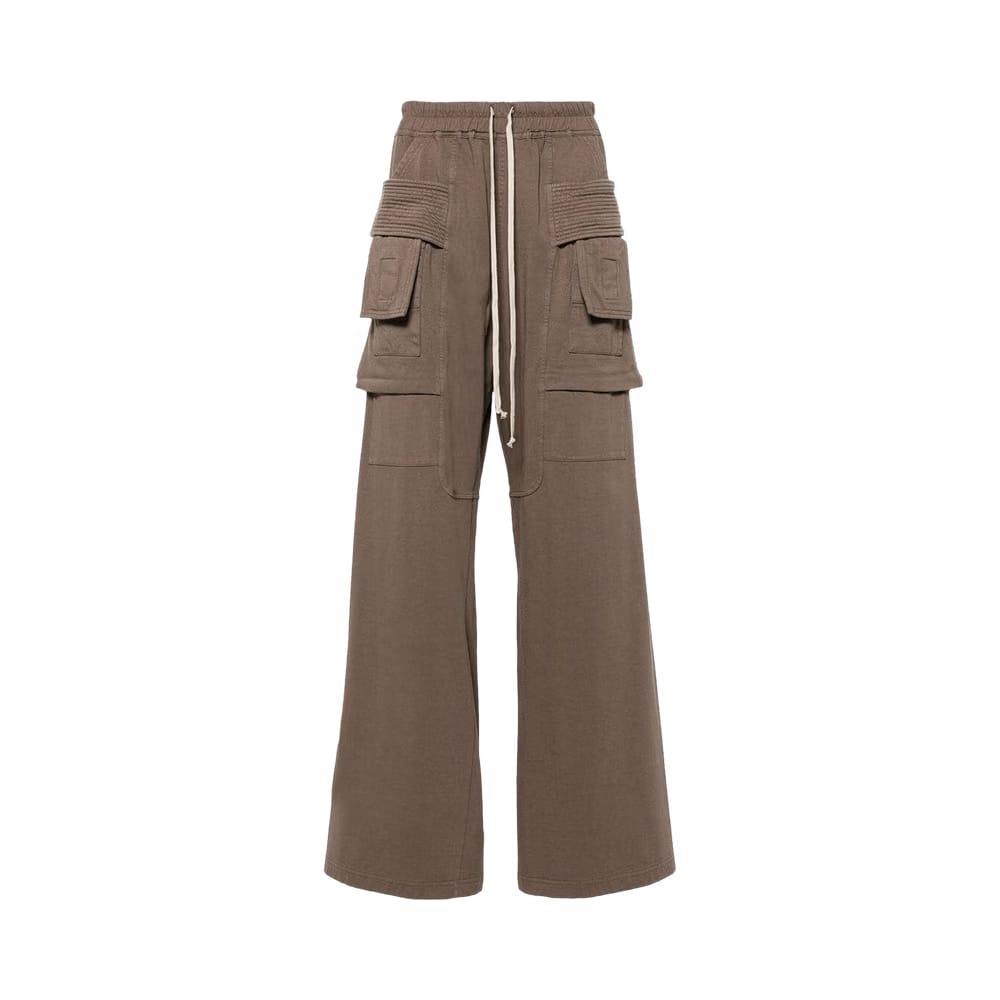 Rick Owens DRKSHDW Creatch Cargo Wide Drawstring Pants Dust