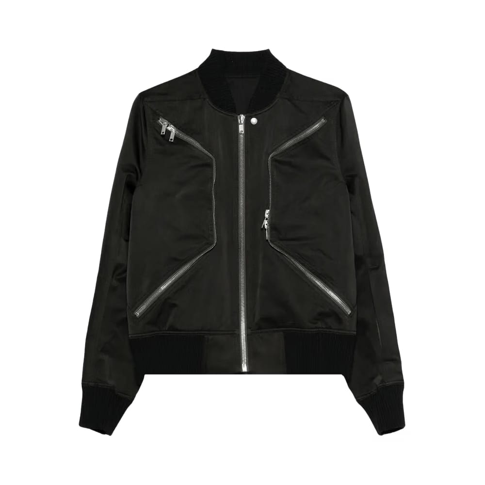 Rick Owens Heizer Flight Jacket Black