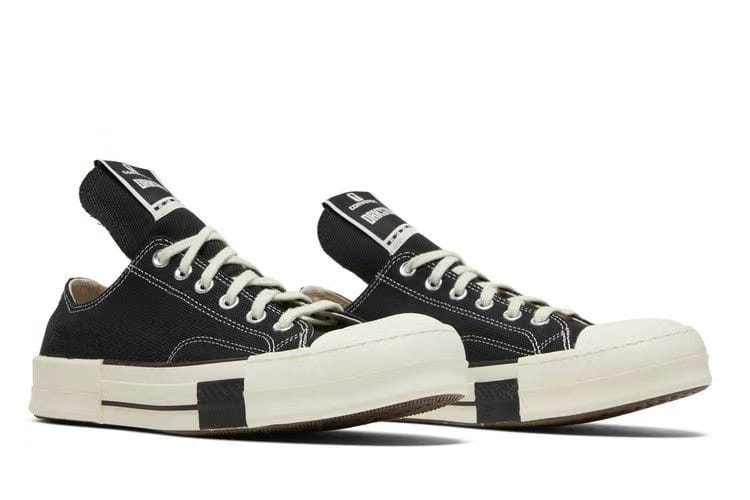 Rick Owens x Converse DRKSHDW DRKSTAR Chuck 70 Low Black